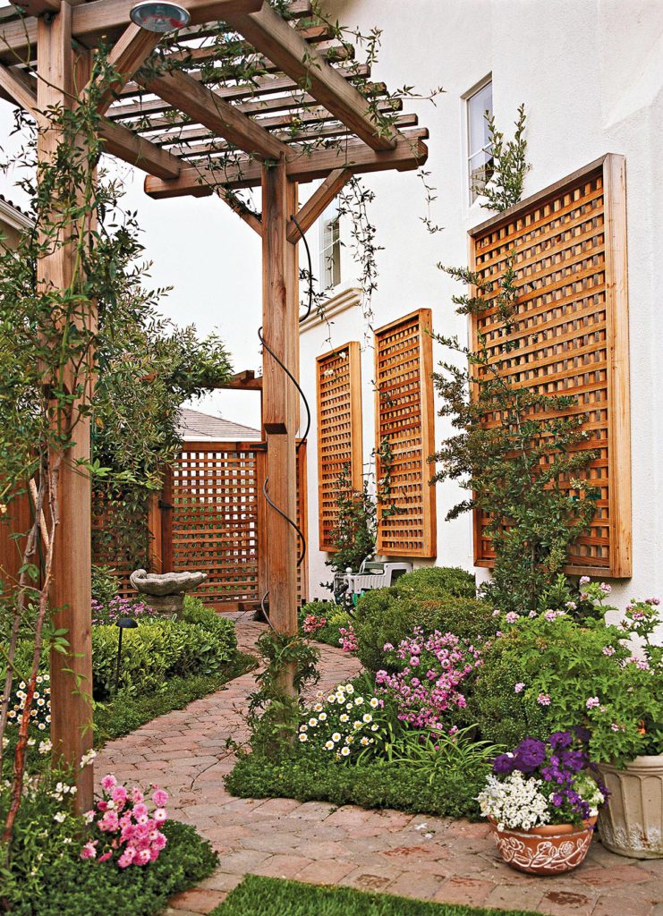 ED GOHLICH repeating trellis via BHG on the happy list