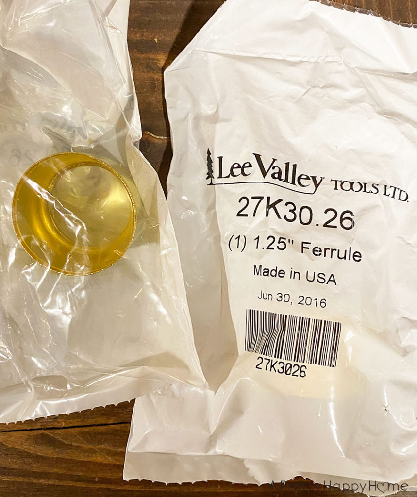 DIY Wood Stool With Brass Leg Tips