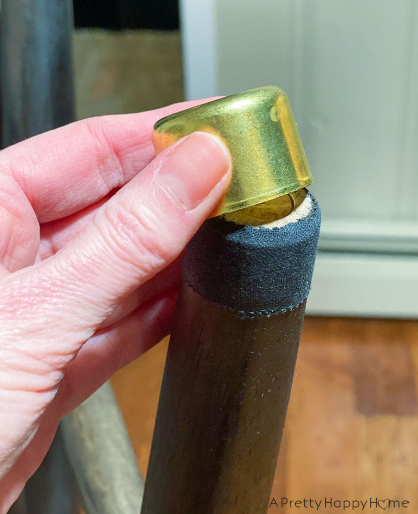 DIY Wood Stool With Brass Leg Tips