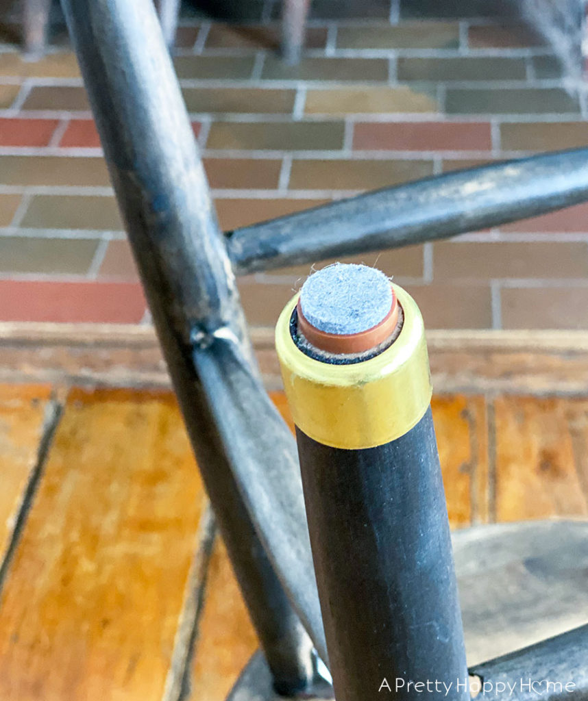 DIY Wood Stool With Brass Leg Tips