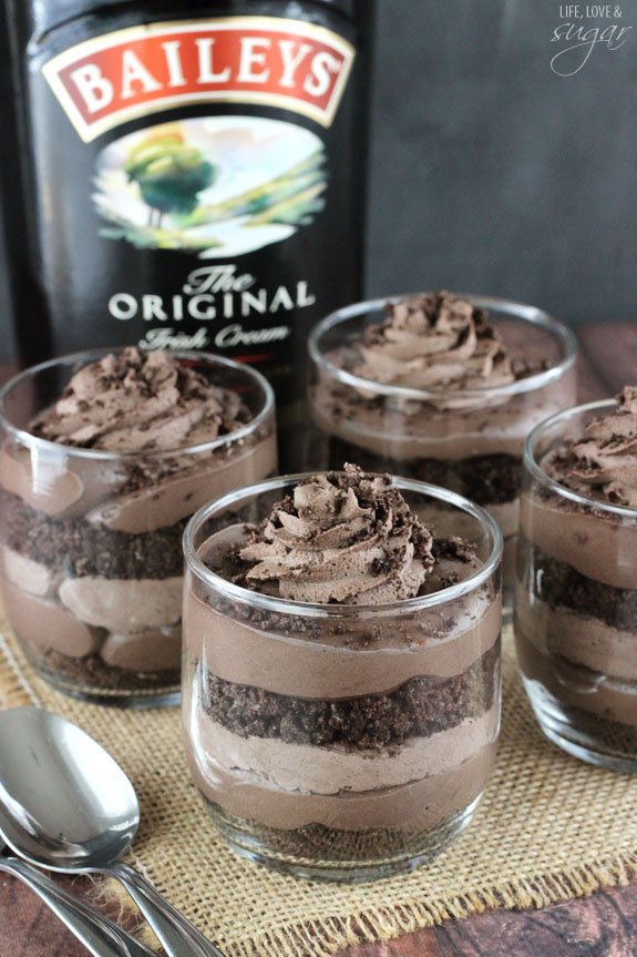 baileys chocolate cheesecake trifle from life love and sugar on the happy list
