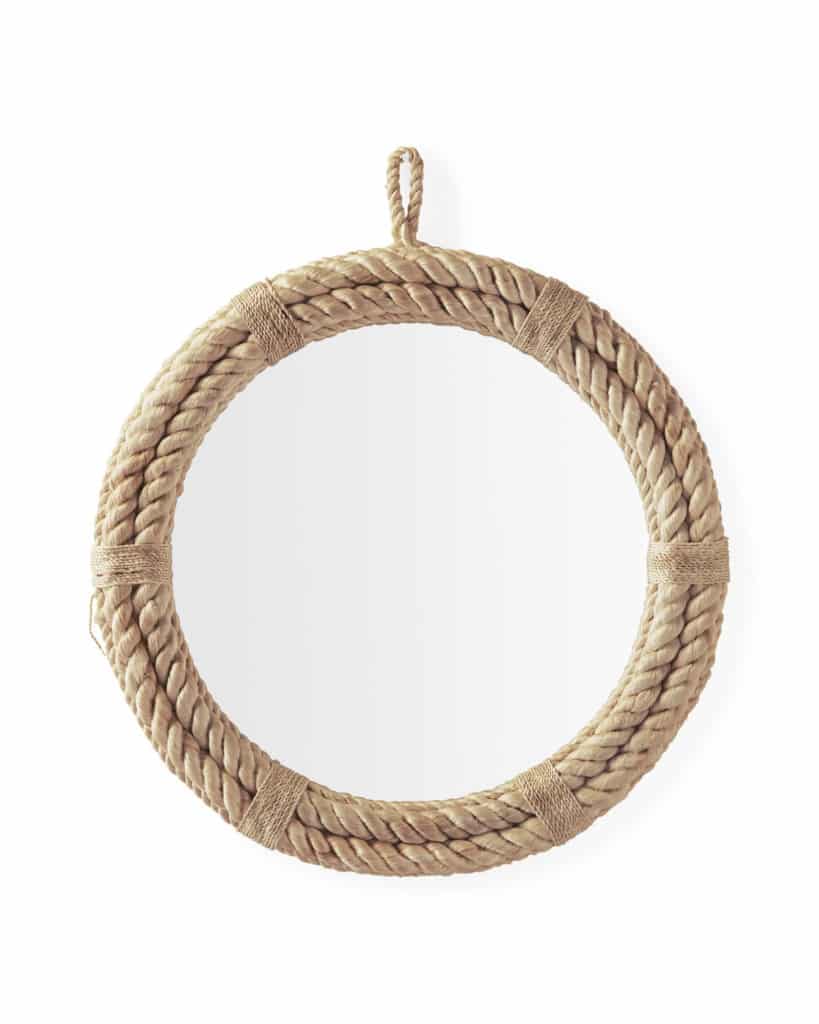 serena and lily round rope nautical mirror