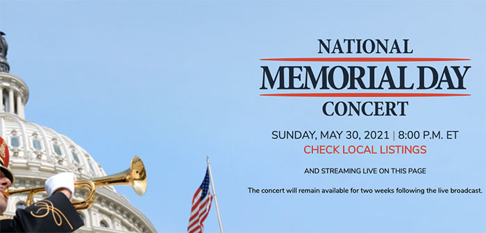 2021 National memorial day concert on the happy list