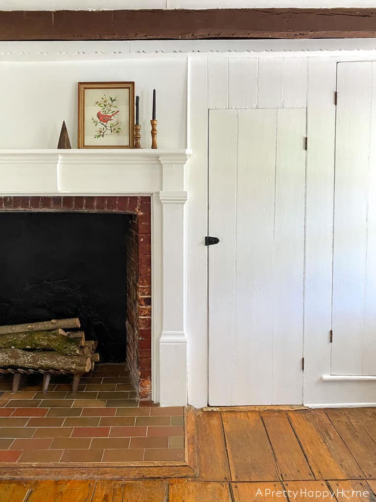 fireplace room With Antique Hardware