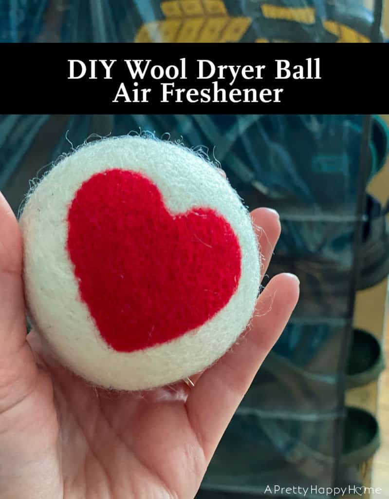 wool dryer ball air freshener on the happy list