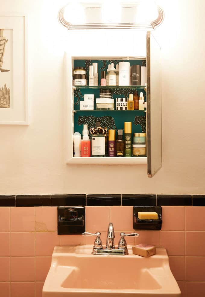 caroline donofrio bathroom cabinet photo by alpha smoot for a cup of jo on the happy list
