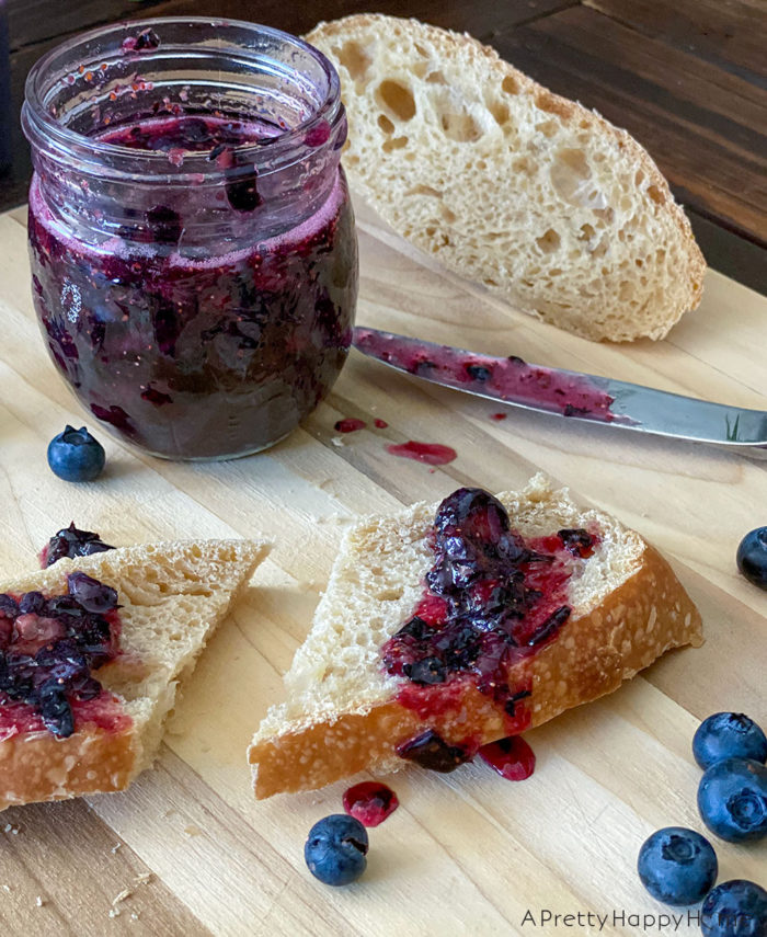 blueberry freezer jam on the happy list