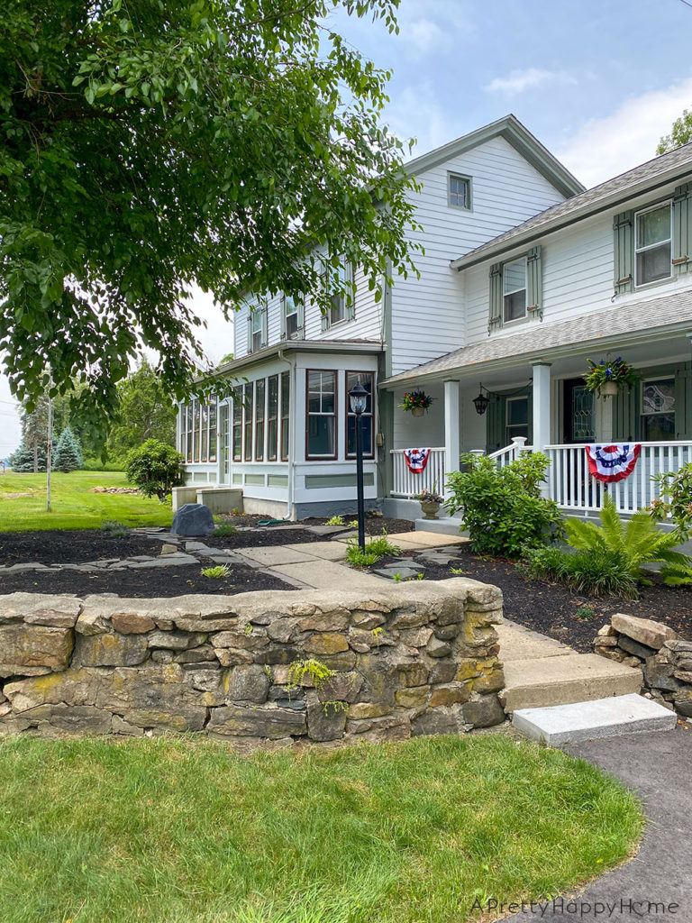 patriotic front porch