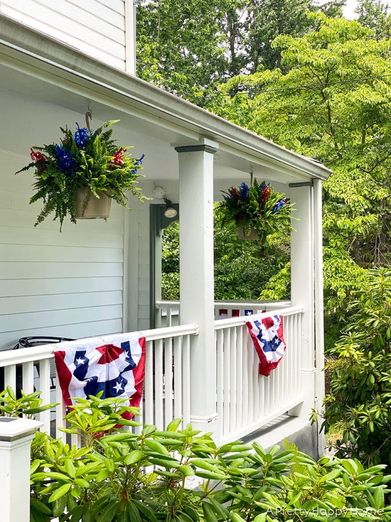 patriotic front porch