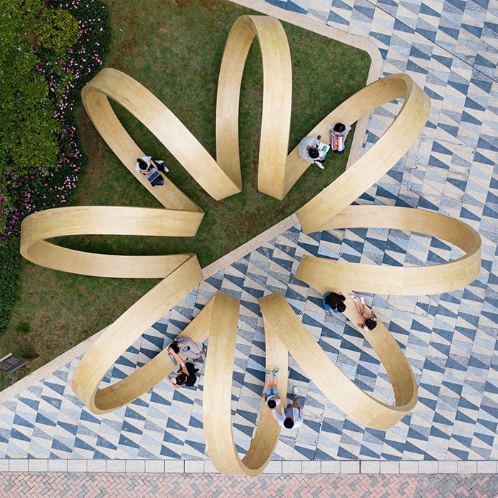 paul cocksedge time loop public art installation hong kong via my modern met on the happy list