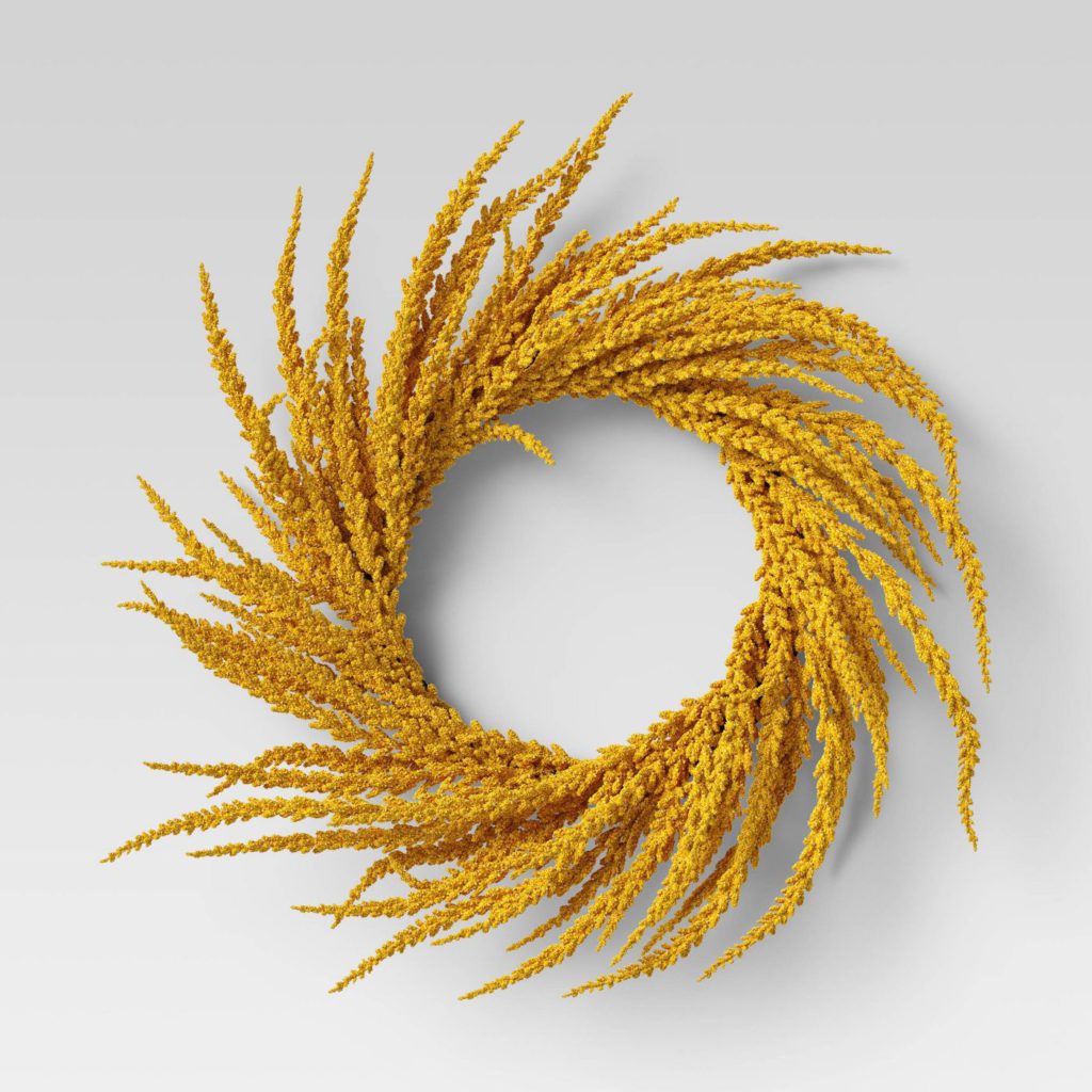 target threshold goldenrod fall wreath 13 Fall Wreaths