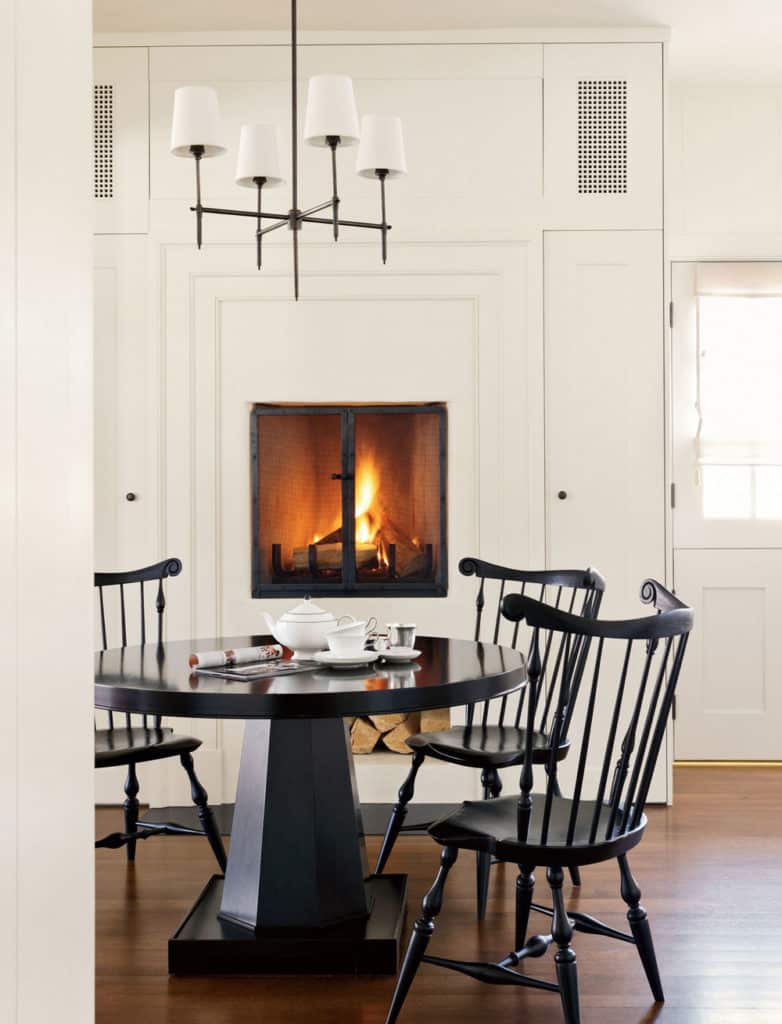 jackson hole home modern table traditional chairs peter block architects on the happy list