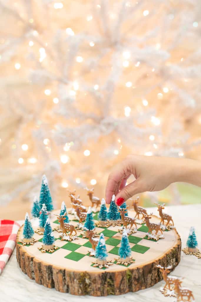 winter checkers diy game board lovely indeed on the happy list