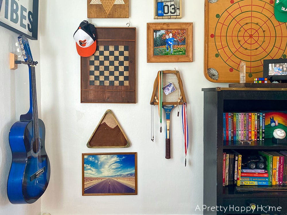 Mountain-Themed Pool Ball Rack Art