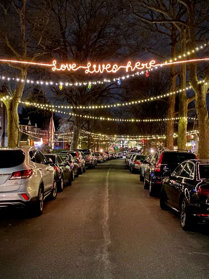 Leabe Commisso love lives here christmas lights rodger forge via the baltimore sun