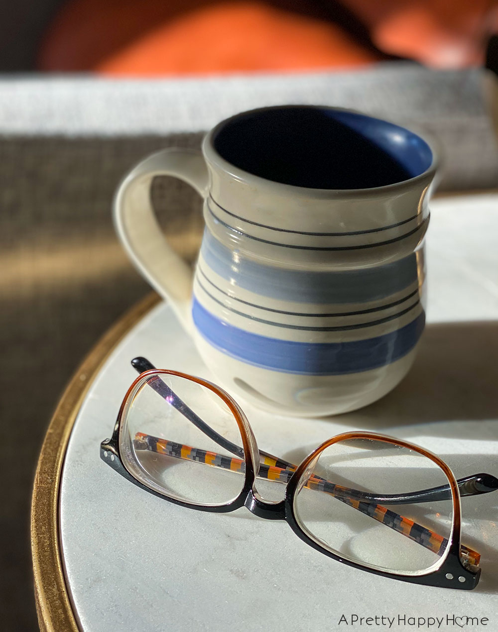 glasses and a coffee cup on the happy list