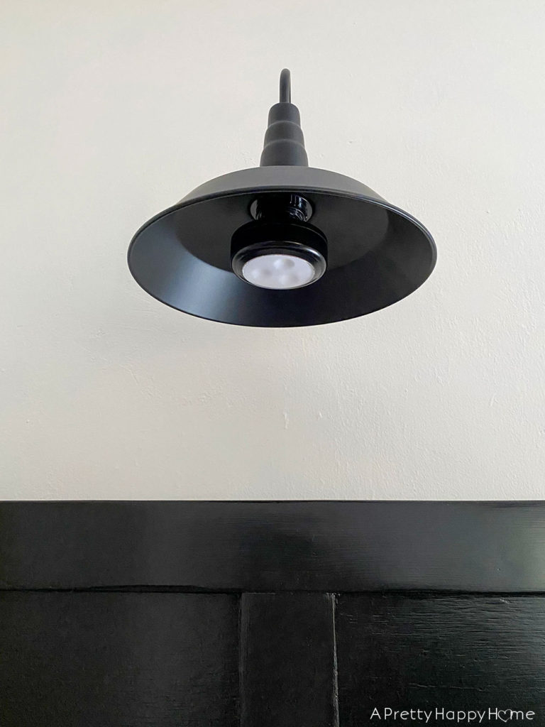bedside wall sconces battery operated puck light black barn light