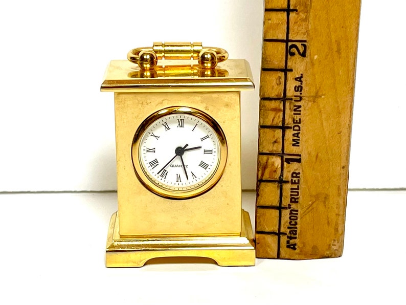indras net vintage via etsy miniature table clocks