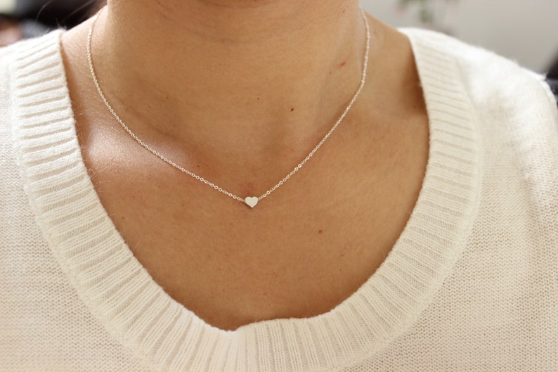 dainty heart necklace greatjewelry4all via etsy on the happy list