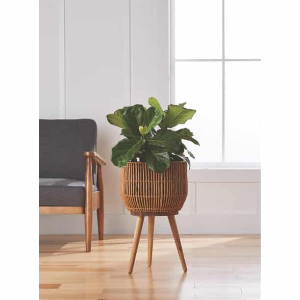 better homes and gardens woven basket plant stand walmart