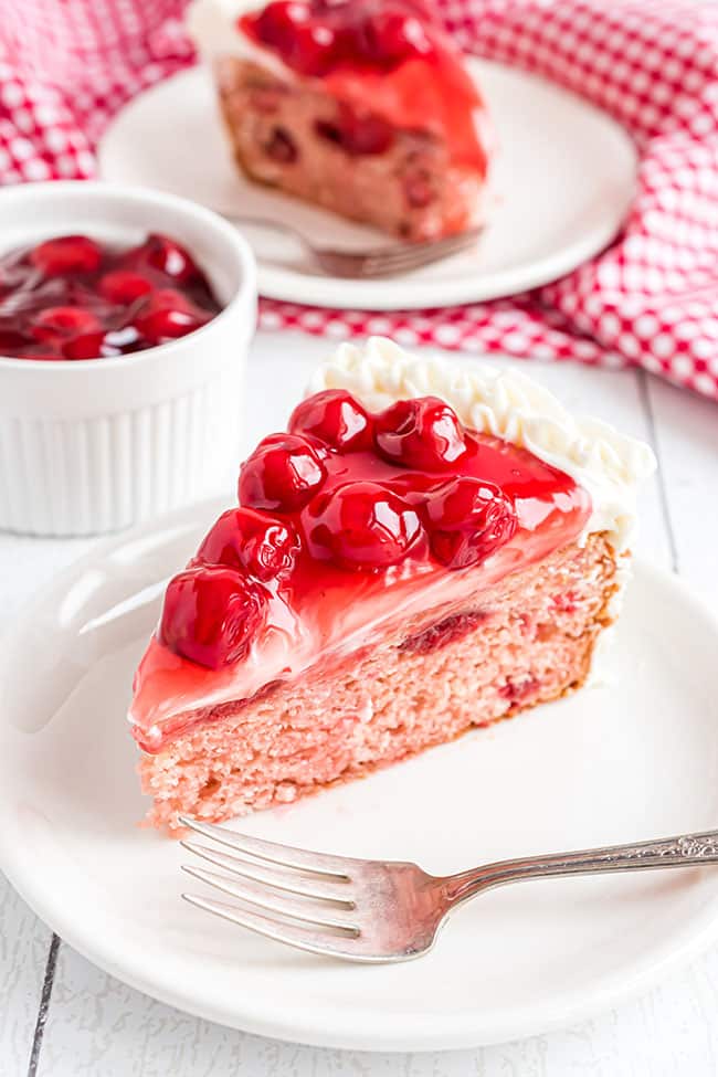 heart shaped cherry cake via tidymom on the happy list