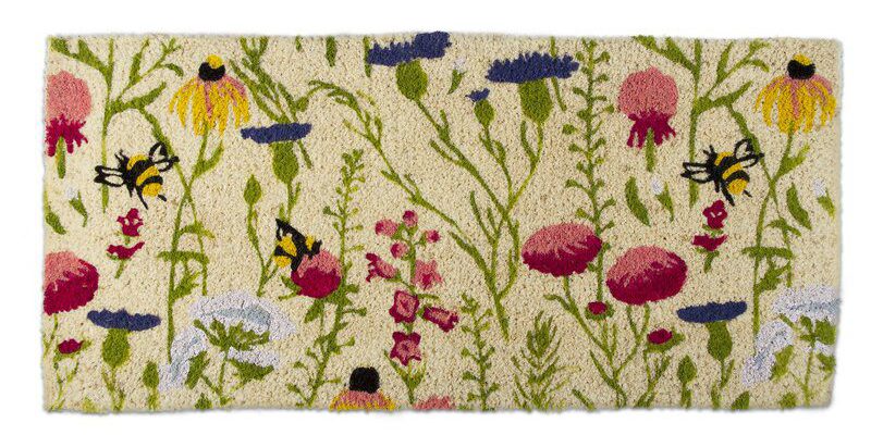 wayfair bee wildflower estate coir outdoor doormat on the happy list