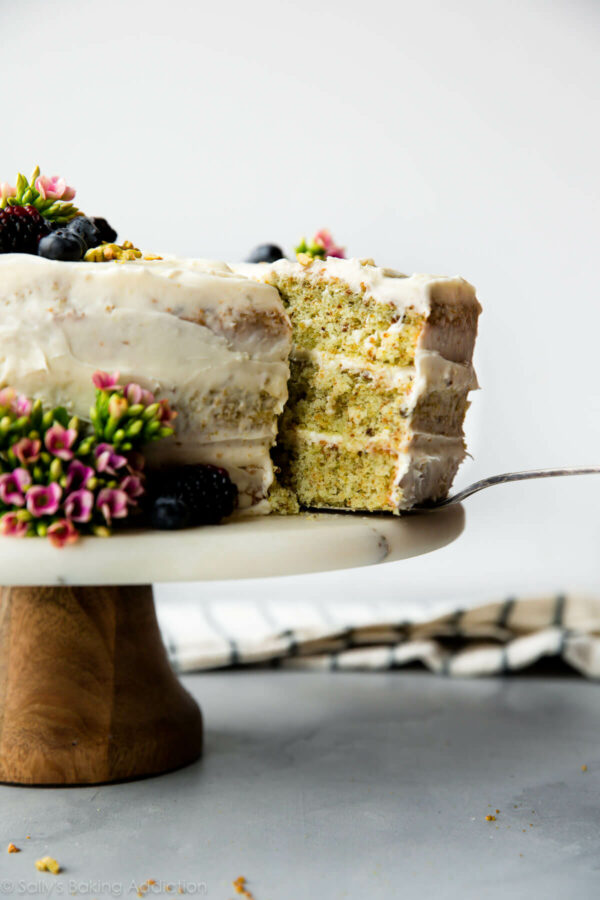 pistachio cake sallys baking addiction on the happy list