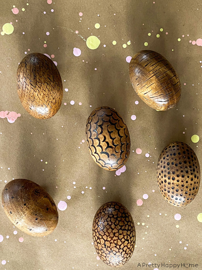 how to DIY Your Own Wood-Burned Easter Eggs