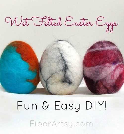 how to felt easter eggs Fiber Artsy and Craftsy on the happy list