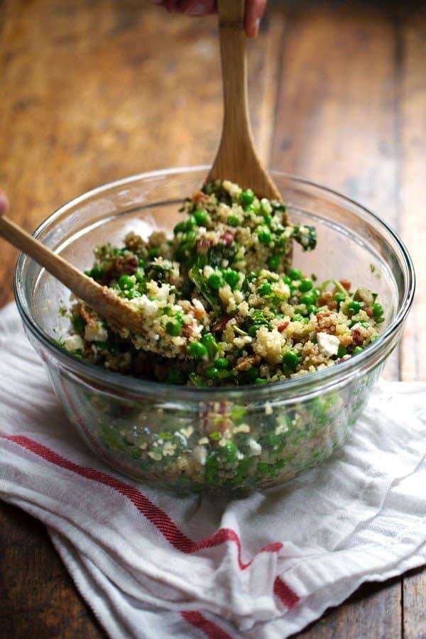 Pinch of Yum Spring Quinoa Salad on the happy list