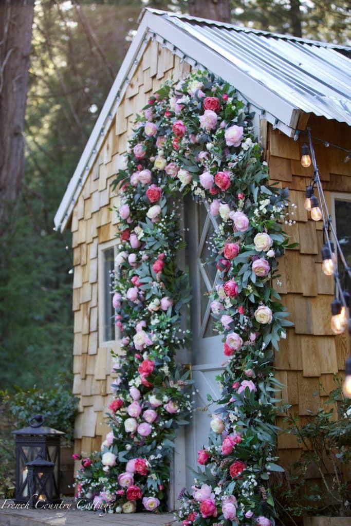 french country cottage flower doorway on the happy list