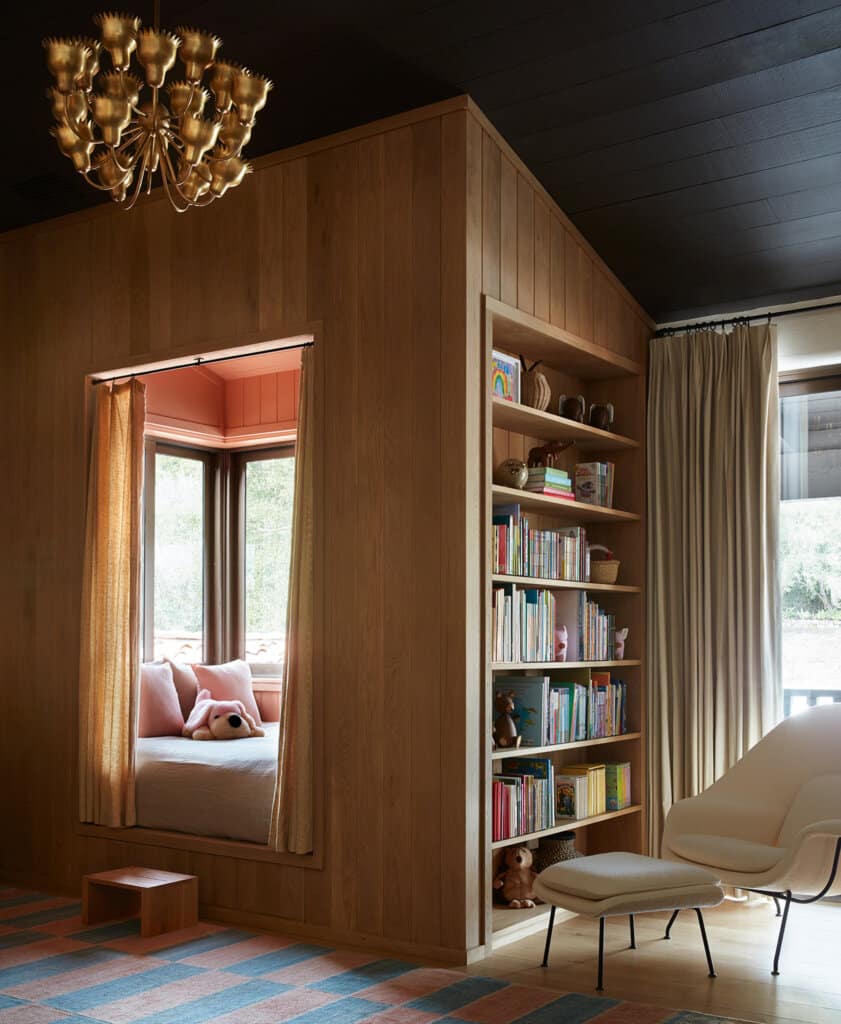 Studio Shamshiri mid century reading nook via desire to inspire on the happy list 