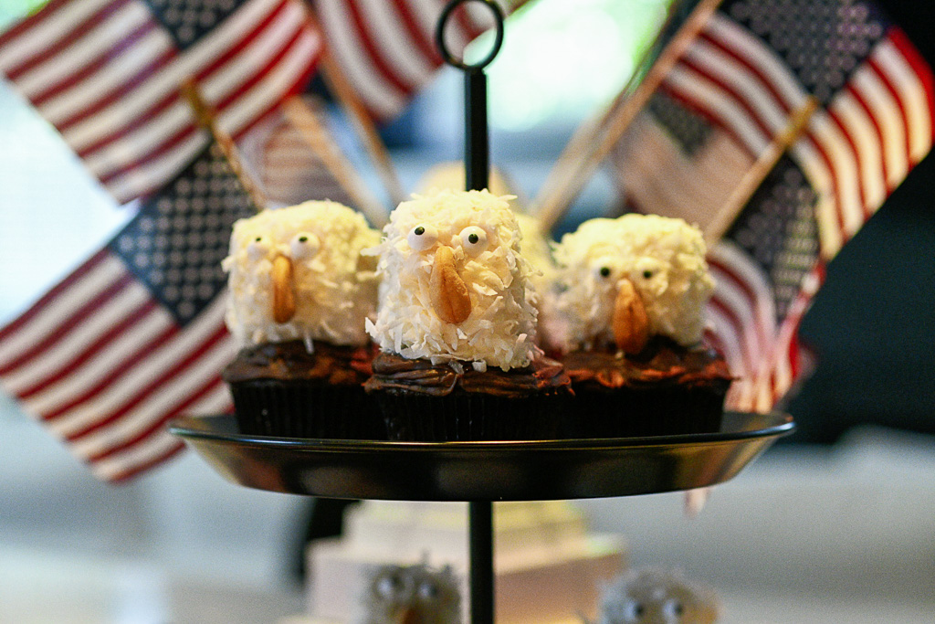 make every day an event bald eagle cupcake on the happy list