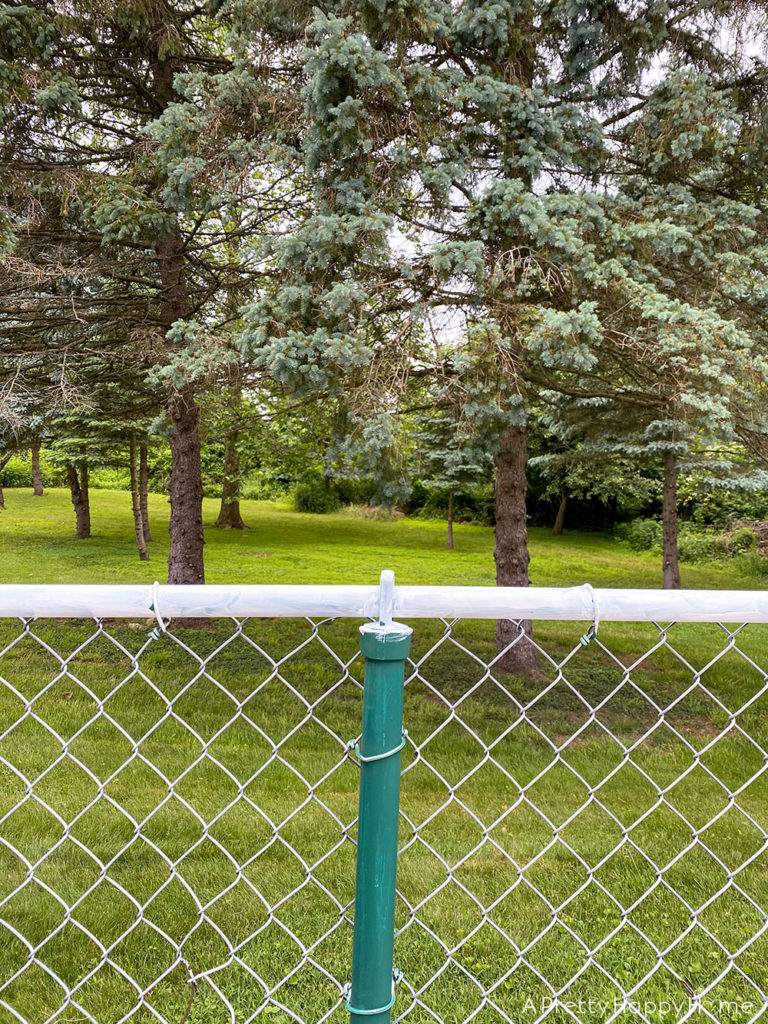 Painted Chainlink Fence Hack