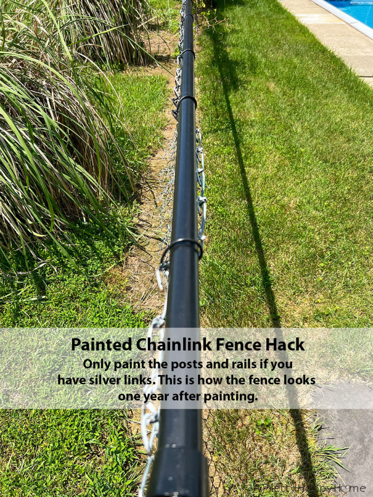 Painted Chainlink Fence Hack