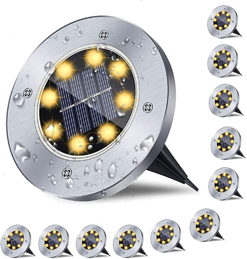 12 pack solar lights rayon solar in ground lights via amazon on the happy list