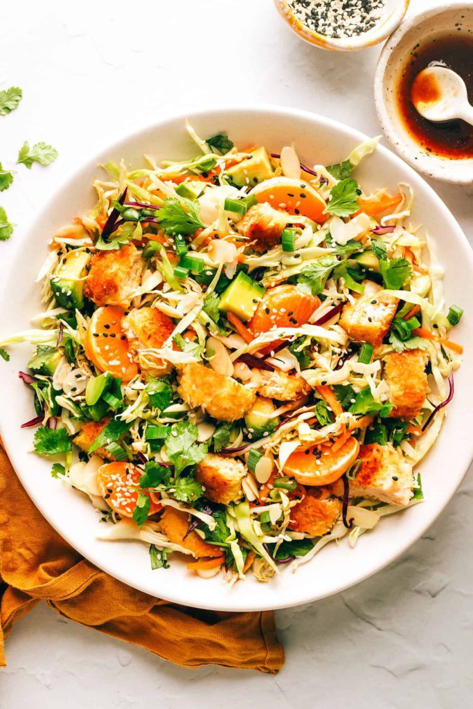 crispy coconut chicken salad recipe gimme some oven on the happy list