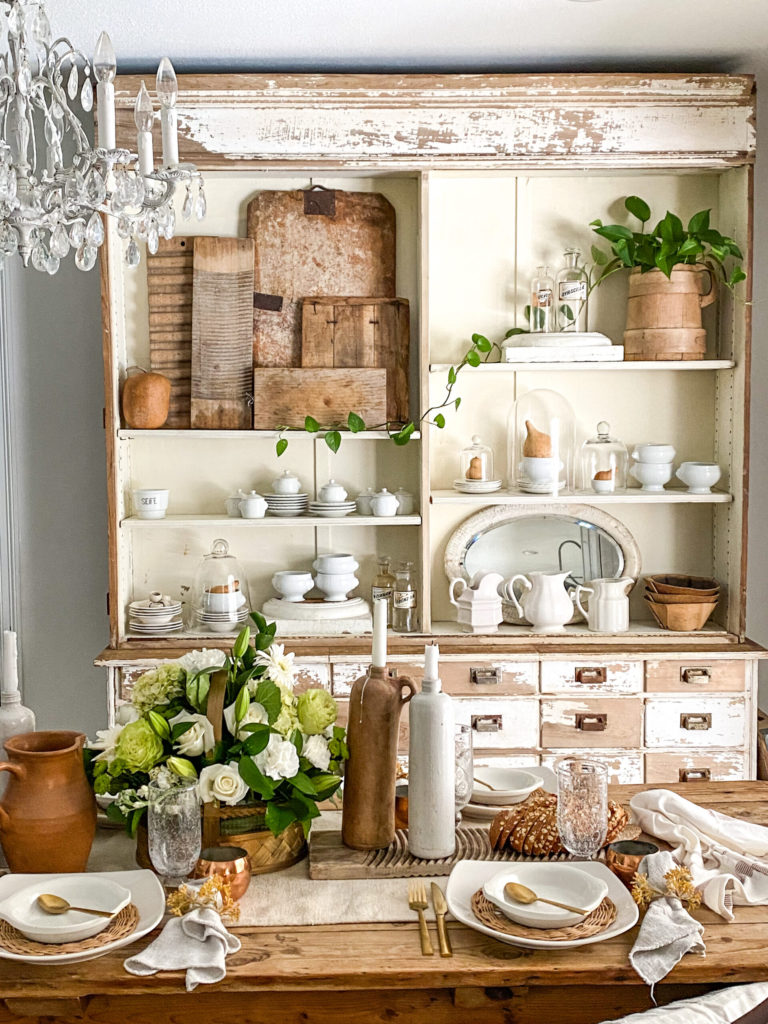 robyn's french nest bread boards leaned against back of shelf on the happy list