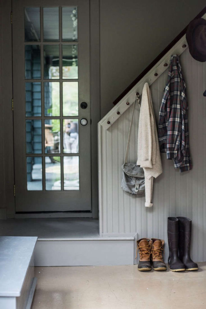 Photograph by Beth Kirby of Local Milk Catskills-Farmhouse-mudroom-by-Jersey-Ice-Cream-Co-Remodelista via Organized Home on the happy list