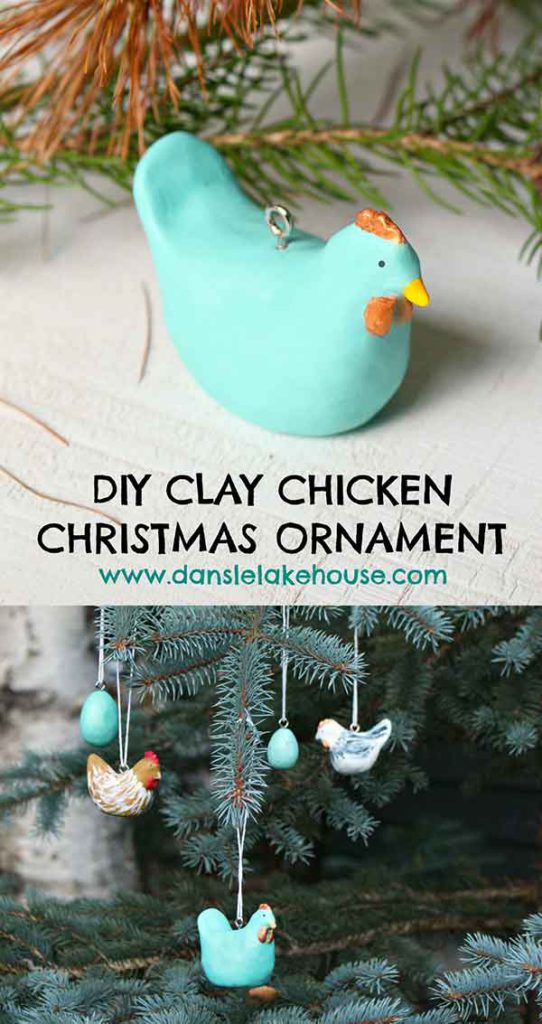 Dans le Lakehouse diy chicken ornament on the happy list