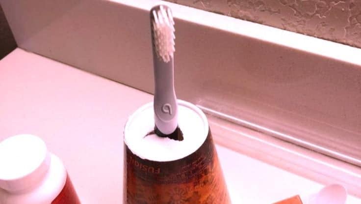 via your money magic toothbrush holder hotel hack on the happy list