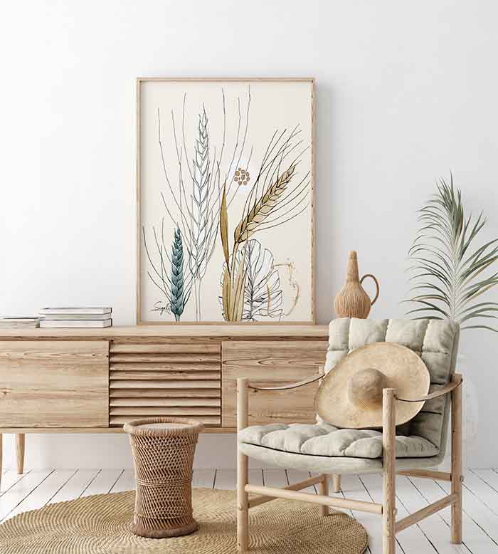 raw art nature wheat art via etsy ways to decorate with wheat