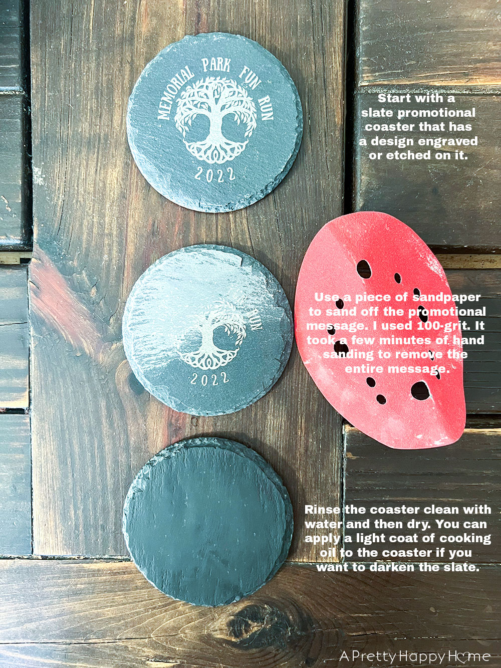 How To Remove The Engraving On Slate Coasters