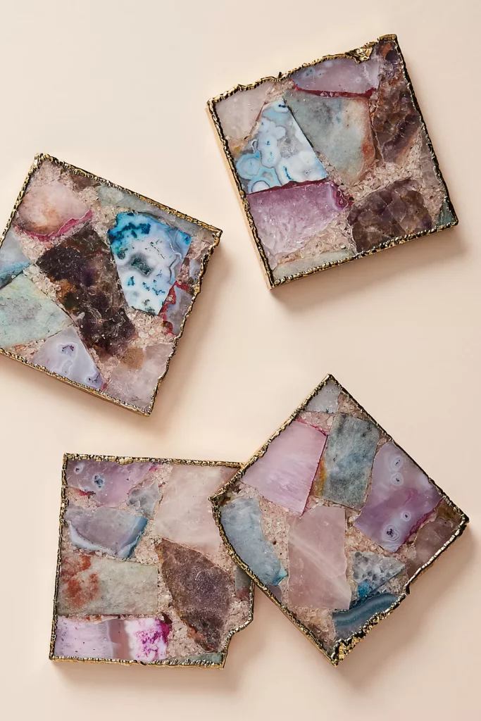 agate coasters Anthropologie gifts under $25