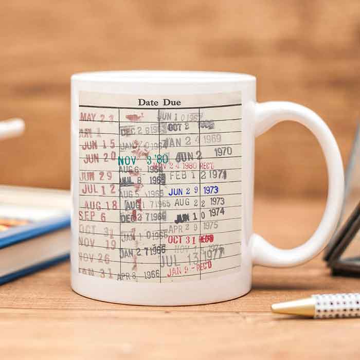 joyful moose library card mug gifts under $25