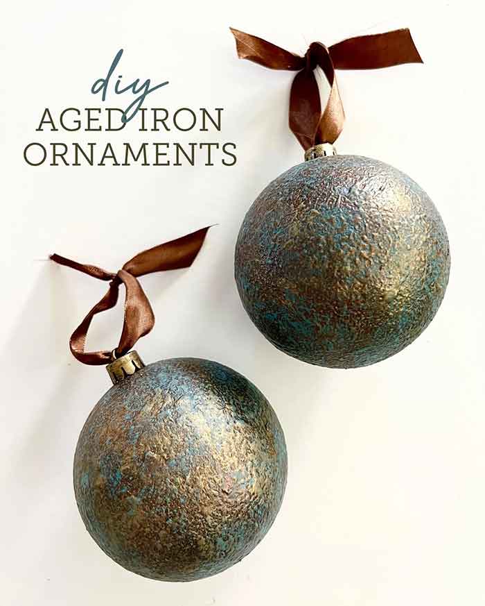 diy aged iron ornaments Jenna Sue Design on the happy list