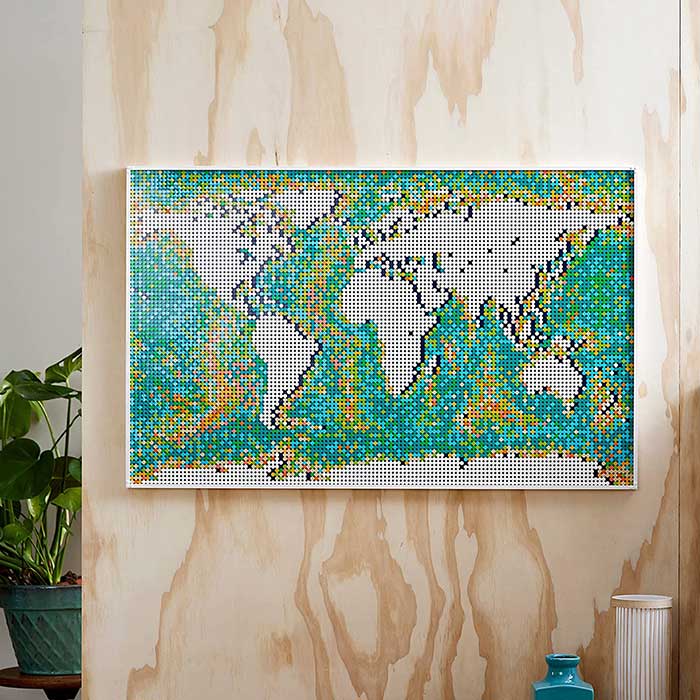lego art world map via amazon on the happy list