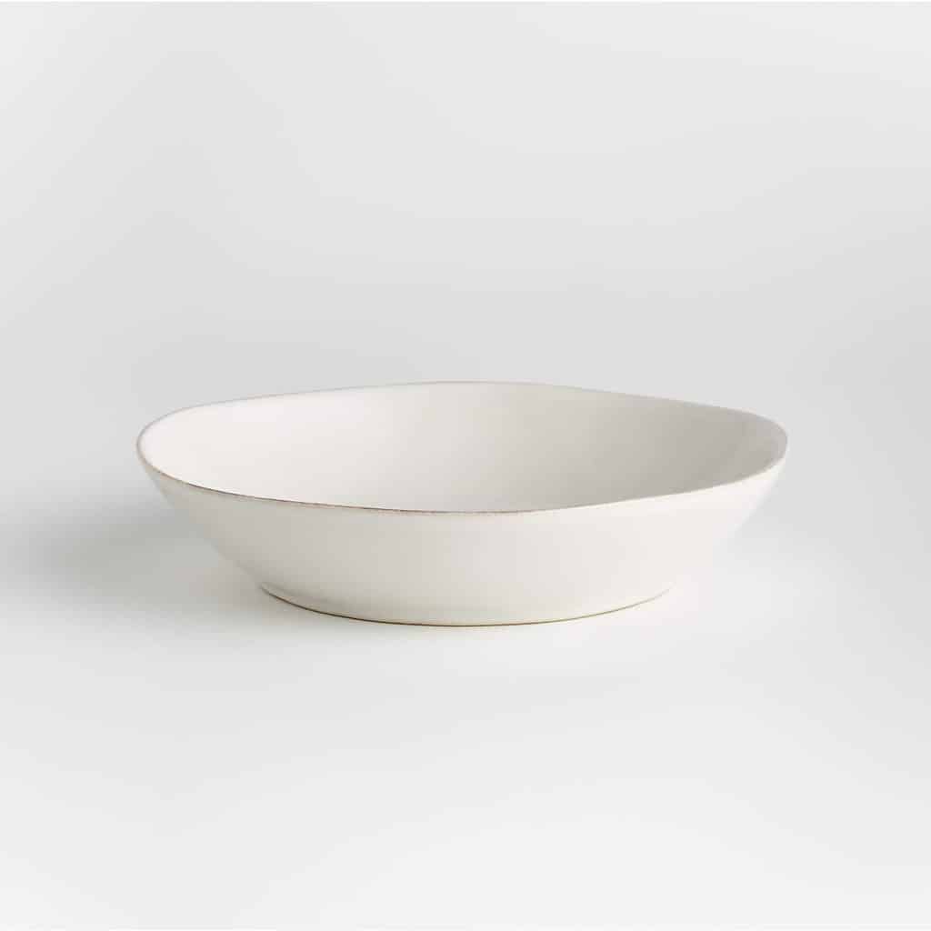 marin low bowl crate and barrel in praise of blates pasta bowls