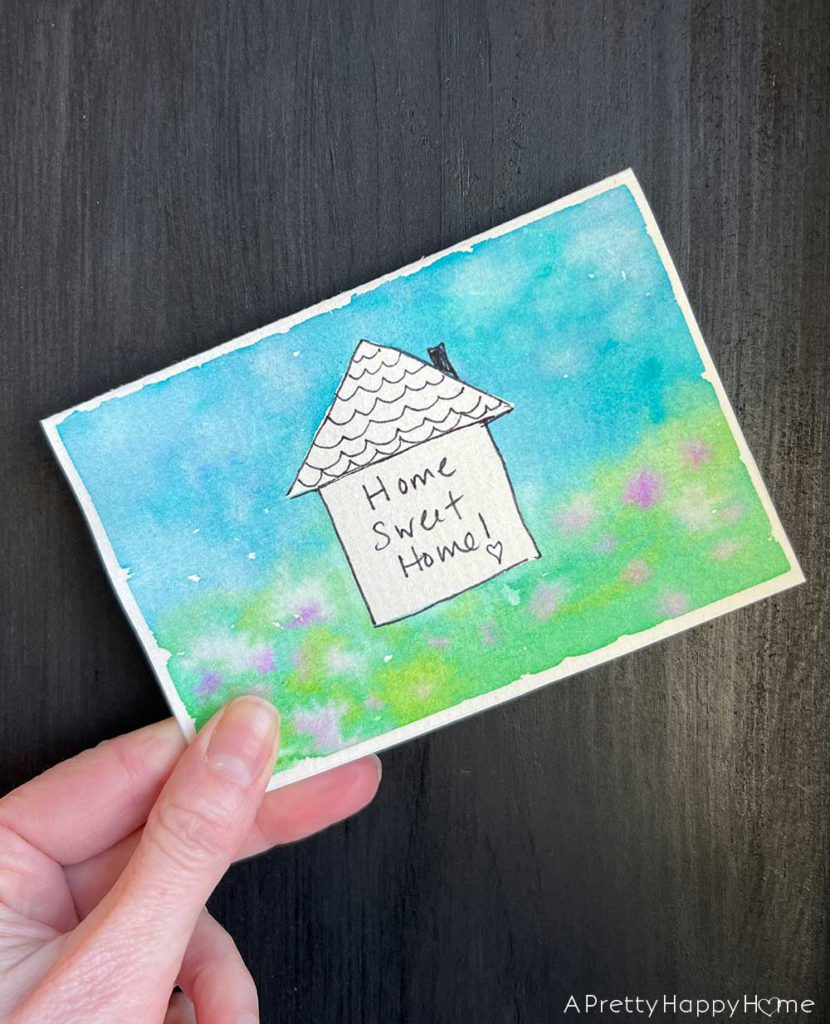 diy watercolor greeting cards home sweet home in praise of watercolor greeting cards