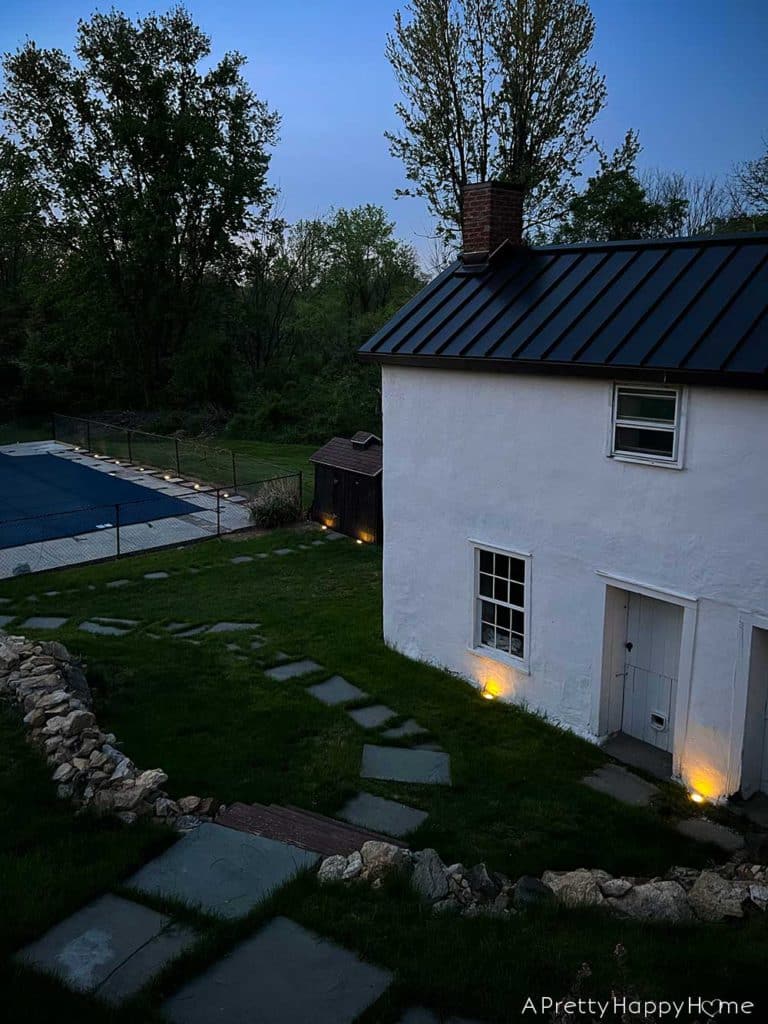 Solar Landscaping Lights A Literal Glow Up For Our Colonial Farmhouse